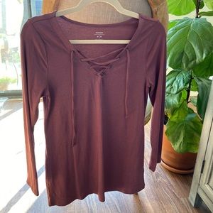 Lavender Purple Laced Top